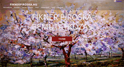 Desktop Screenshot of fiknerpiroska.hu